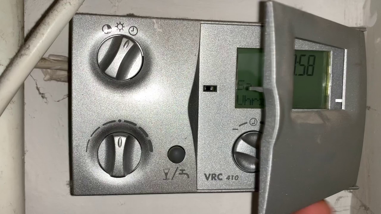Vaillant Heizungsregler einstellen VRC 410 bidirektional witterungsgeführt Komplett Anleitung