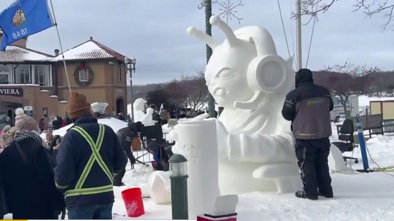 Lake Geneva Winterfest features snow sculpting competition | ChicagoLIVE