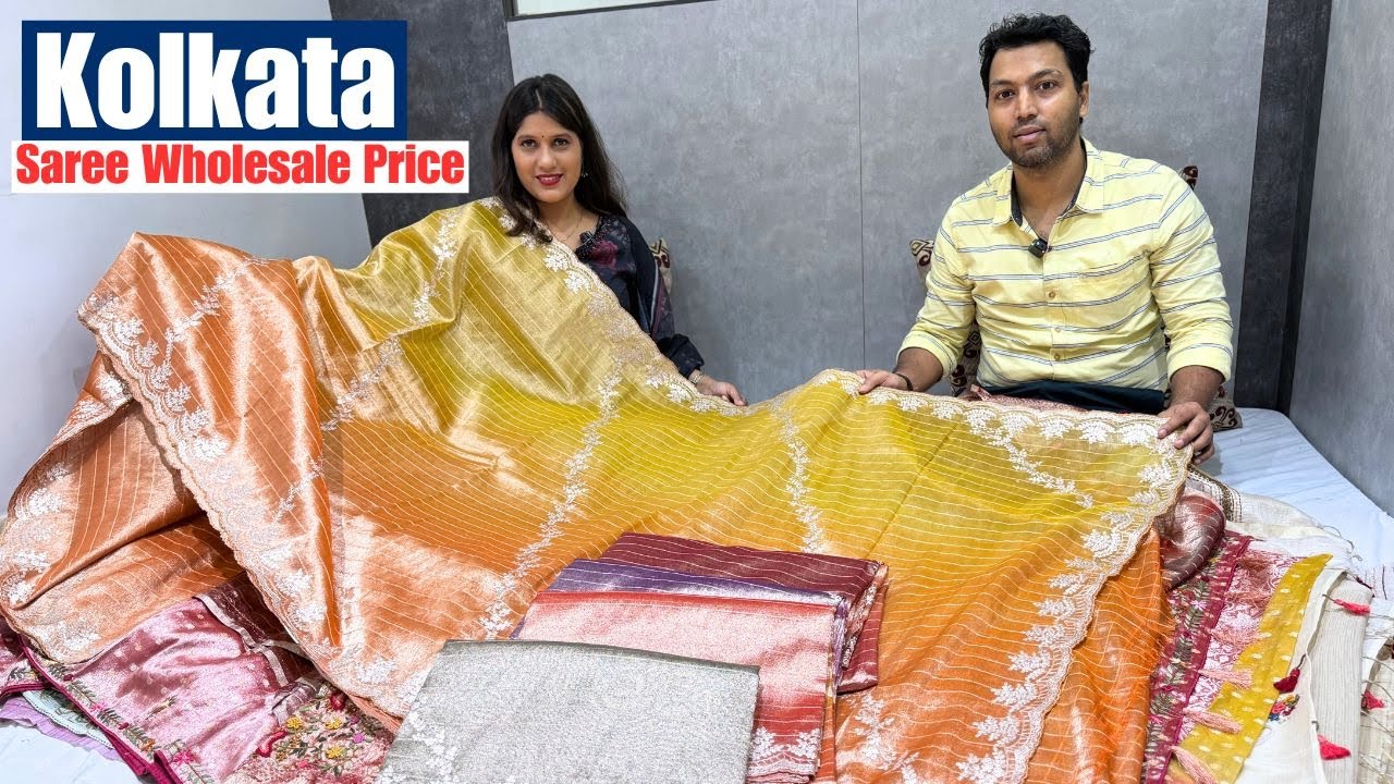Saree Wholesale Price From Shyam Collection | Organza/ Chanderi/ Tussar/Tissue/ Kota With Aplic Work
