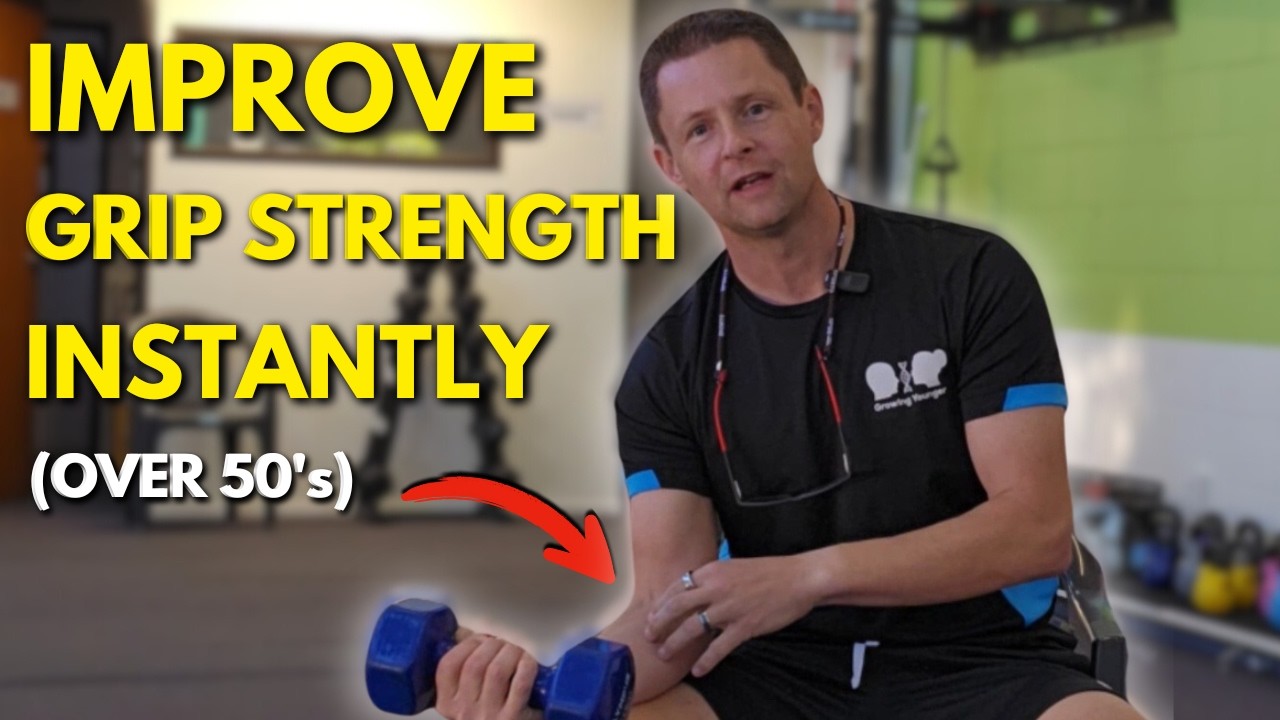 Quickly Improve Grip Strength & Get Stronger Wrists After 50 (3 Dumbbell Exercises)