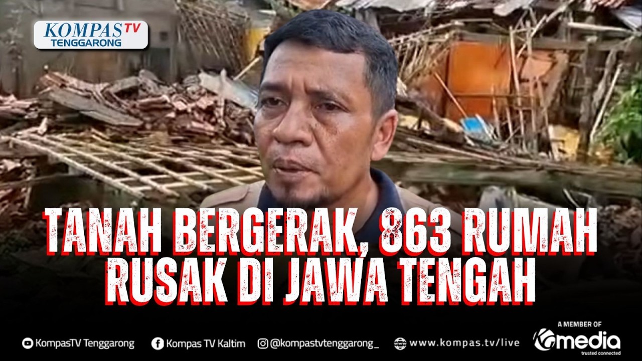 863 Rumah Terdampak Tanah Bergerak di Tegal, 500 Huntara Segera Dibangun