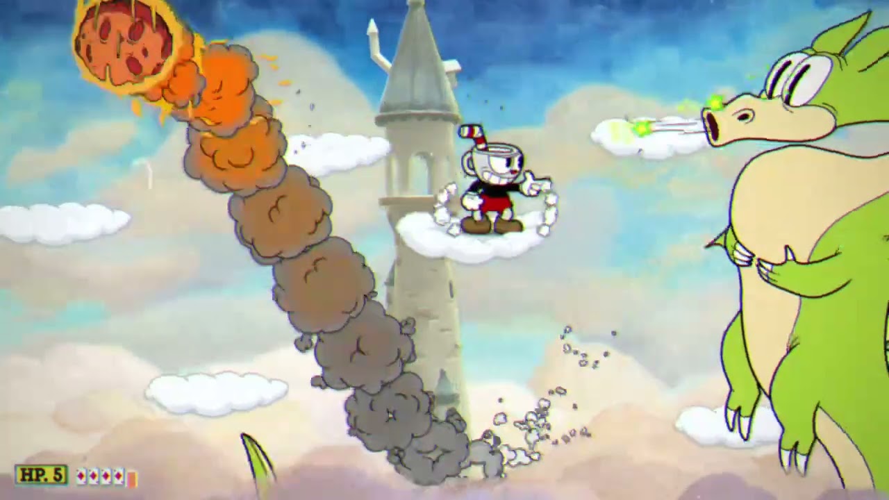 Cuphead pt5 (Watch me struggle against Grim Matchstick for 3o minutes
