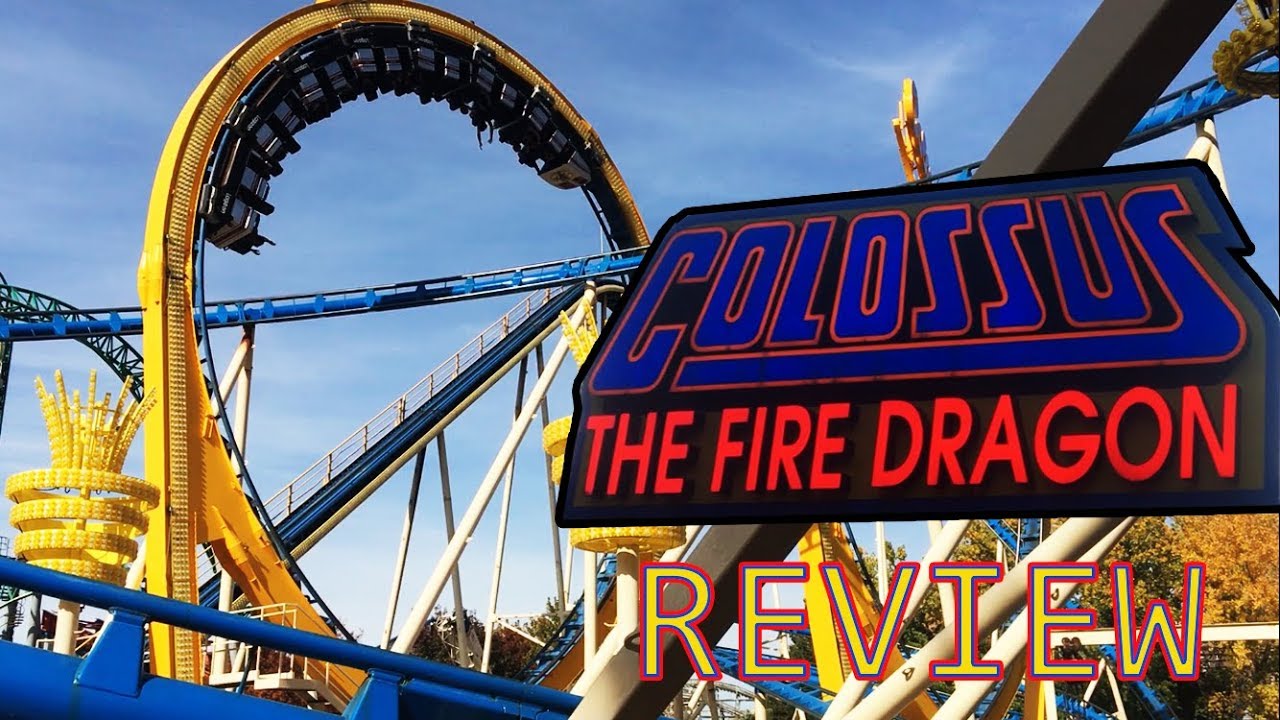 Colossus The Fire Dragon Full In-Depth Review | Schwarzkopf Looping Coaster at Lagoon