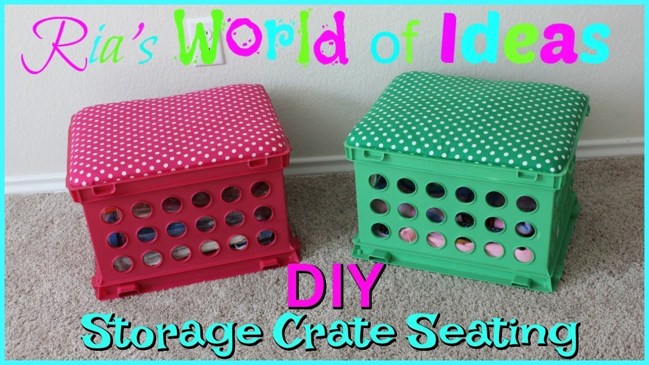 DIY Storage Crate Seating