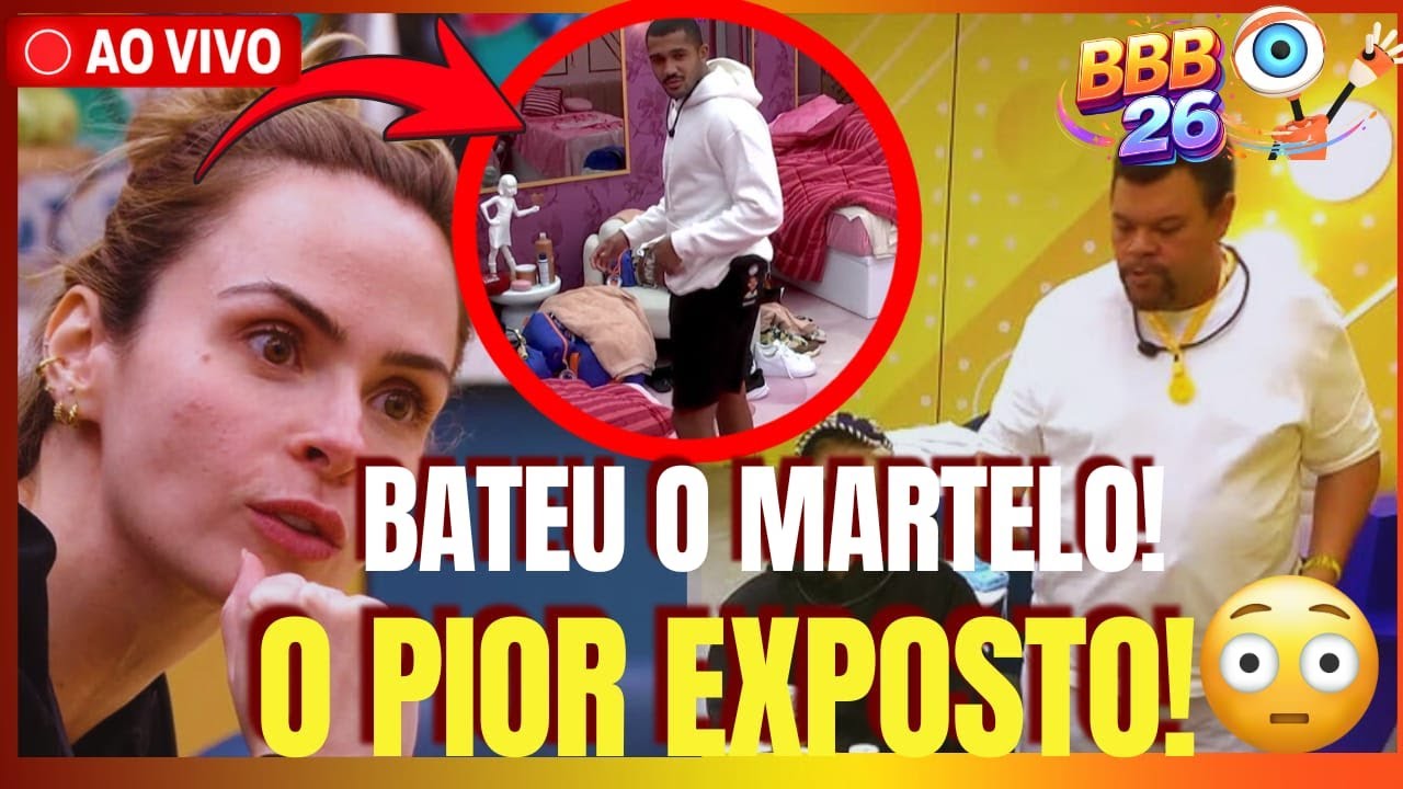🔴BBB26: Salvem o BBB26 🥴 Ana Paula Escorrega,mas REALIDADE é DURA! BABU Define INDICAÇÃO! Paredão