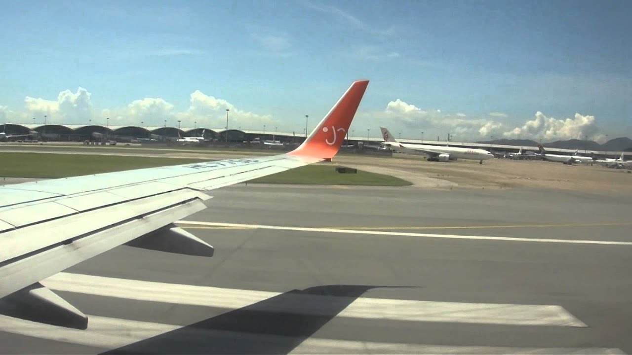 Jeju Air Boeing 737-800 Takeoff in Hong Kong to Seoul [7C2110]