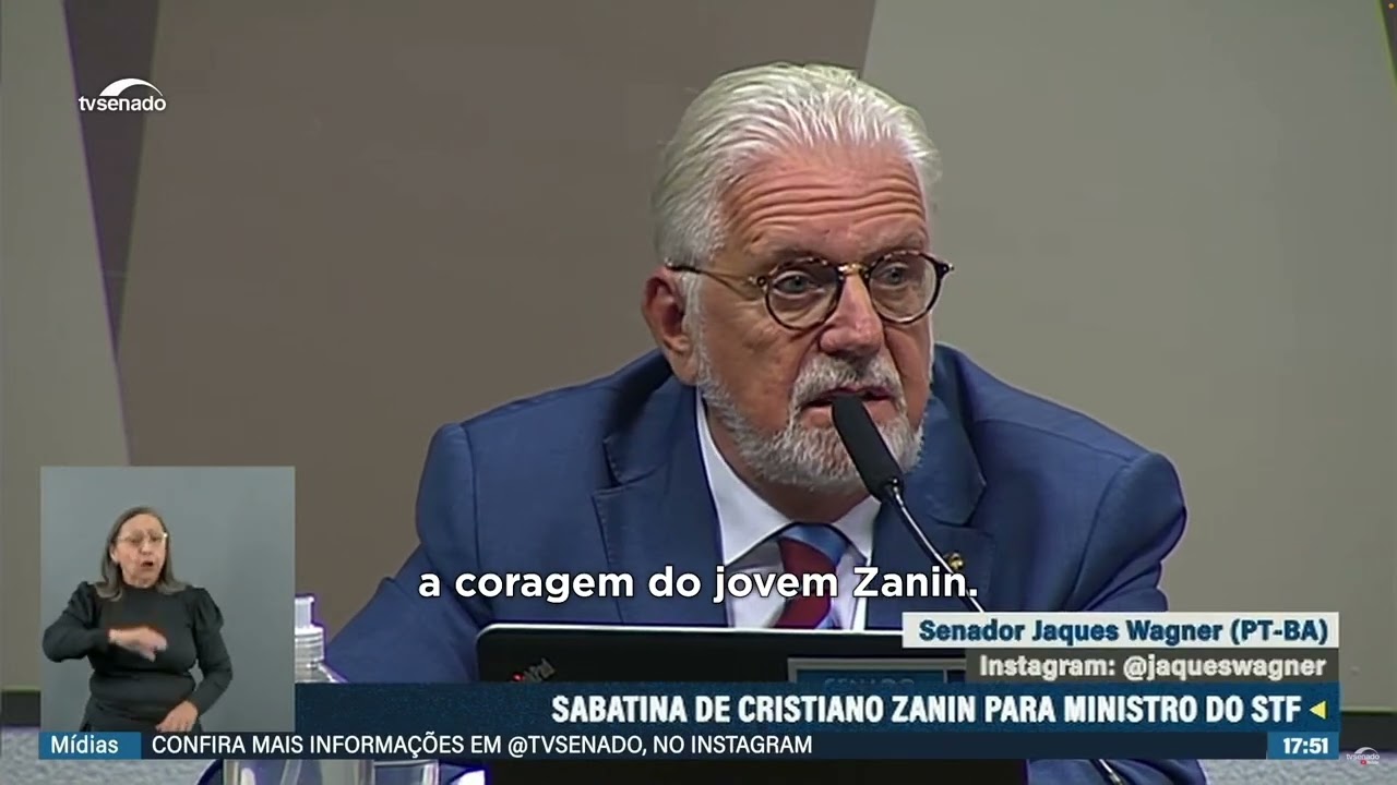 Senador Jaques Wagner sobre indicação de Cristiano Zanin para ministro do STF | Cortes do PT