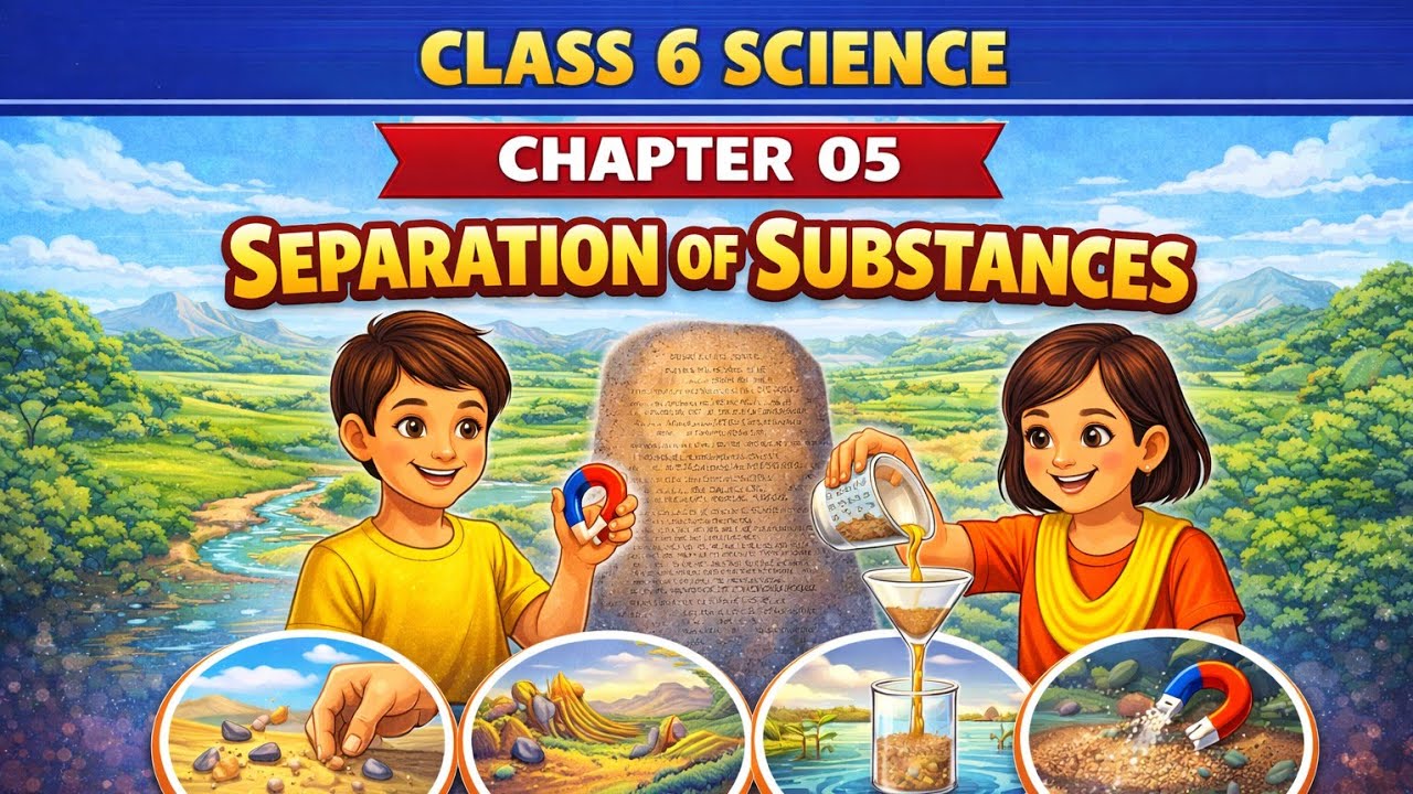 📘 NCERT Class 6 Science | Chapter 5 – Separation of Substances 🧪