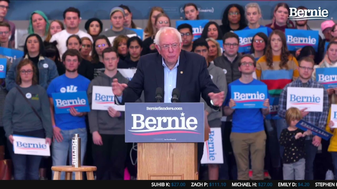 Bernie 2020 Rally in Council Bluffs, IA with AOC