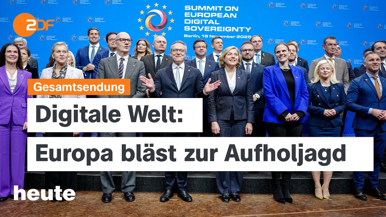 heute 19:00 Uhr vom 18.11.2025 KI Europa, Explosion Polen, Epstein Files