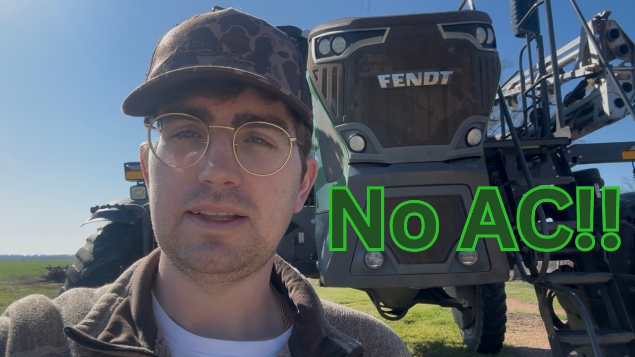 No AC Makes For a Long Day in The Fendt Fertilizing Winter Wheat