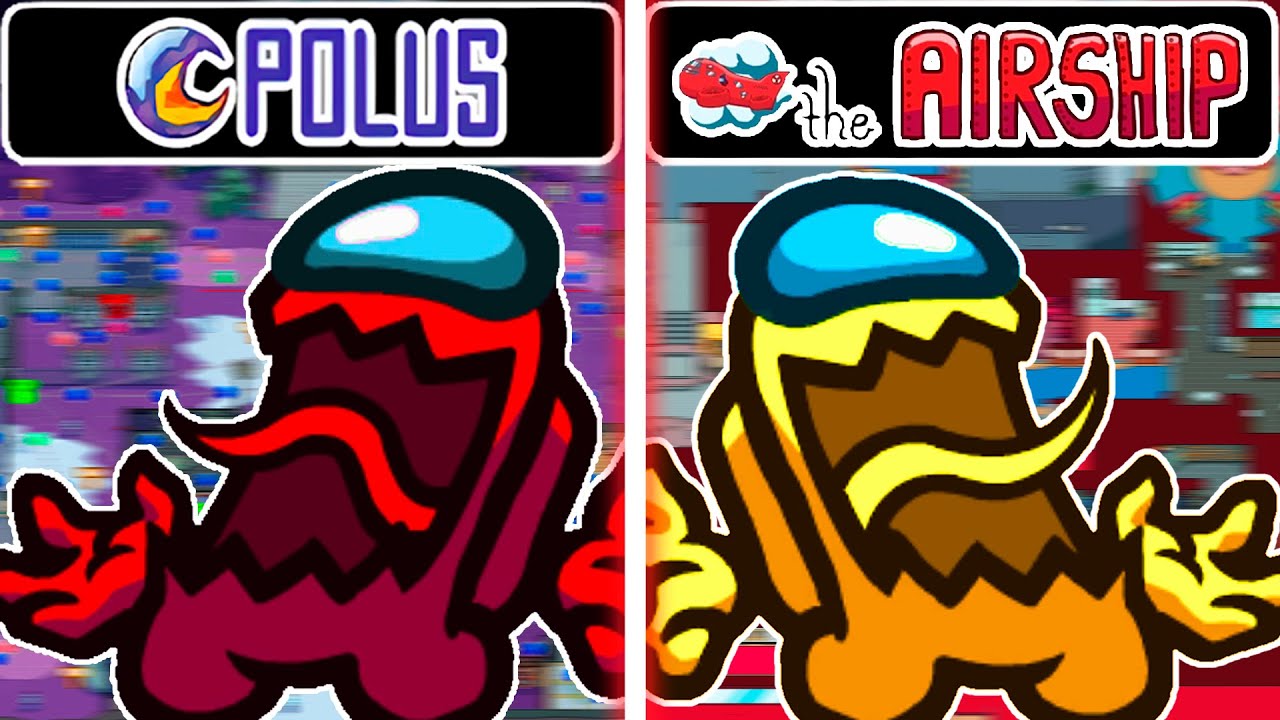 Among Us Hide N Seek (Polus Map & Airship Map) - Hider Gameplay - Seeker Gameplay