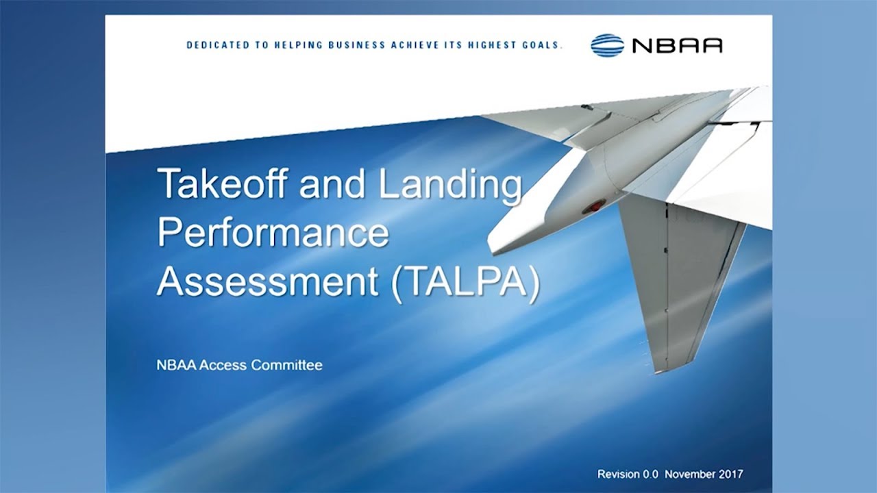 Introduction and Overview of the NBAA TALPA Educational Materials