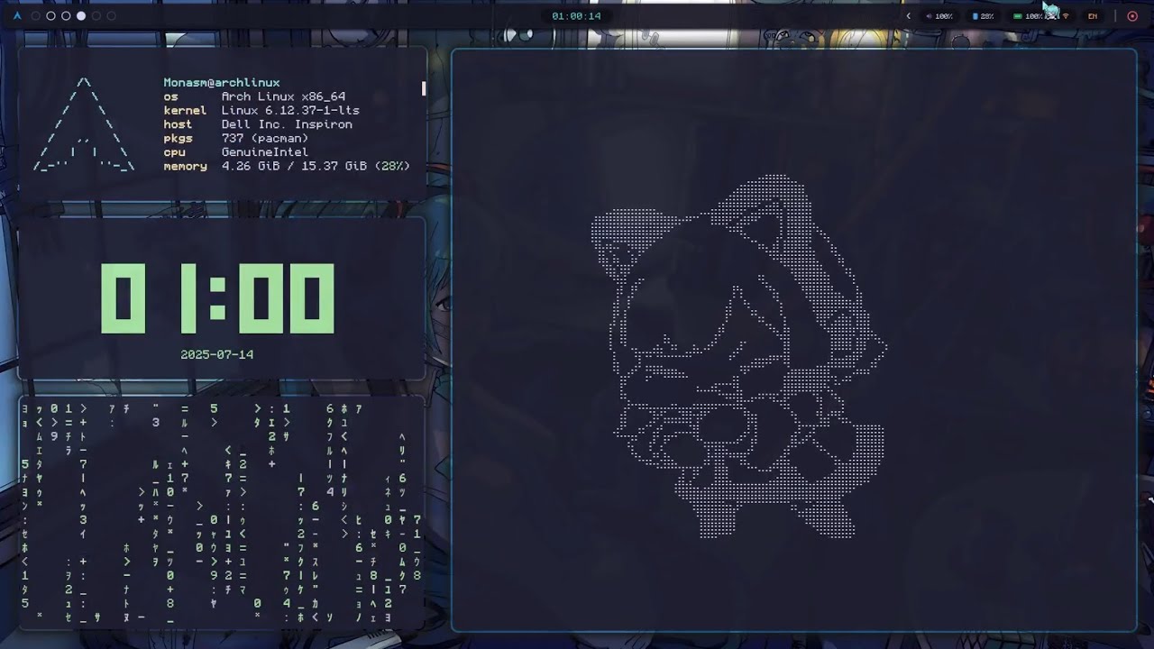 My Arch Linux Rice (Hyprland + EWW Full Setup)