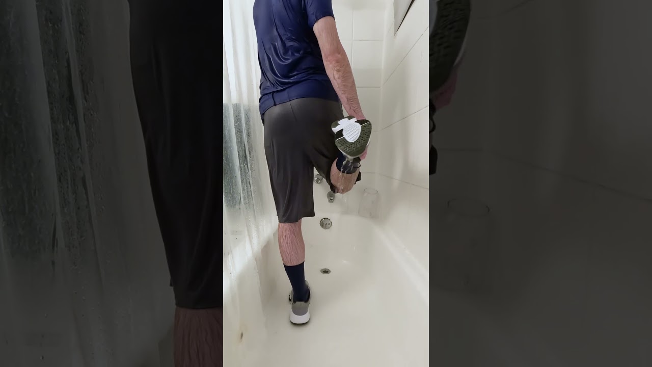 Just Me Enjoying a Nice Relaxing Shower Fully Clothed in Nike Attire and Flex Control 4 Sneakers