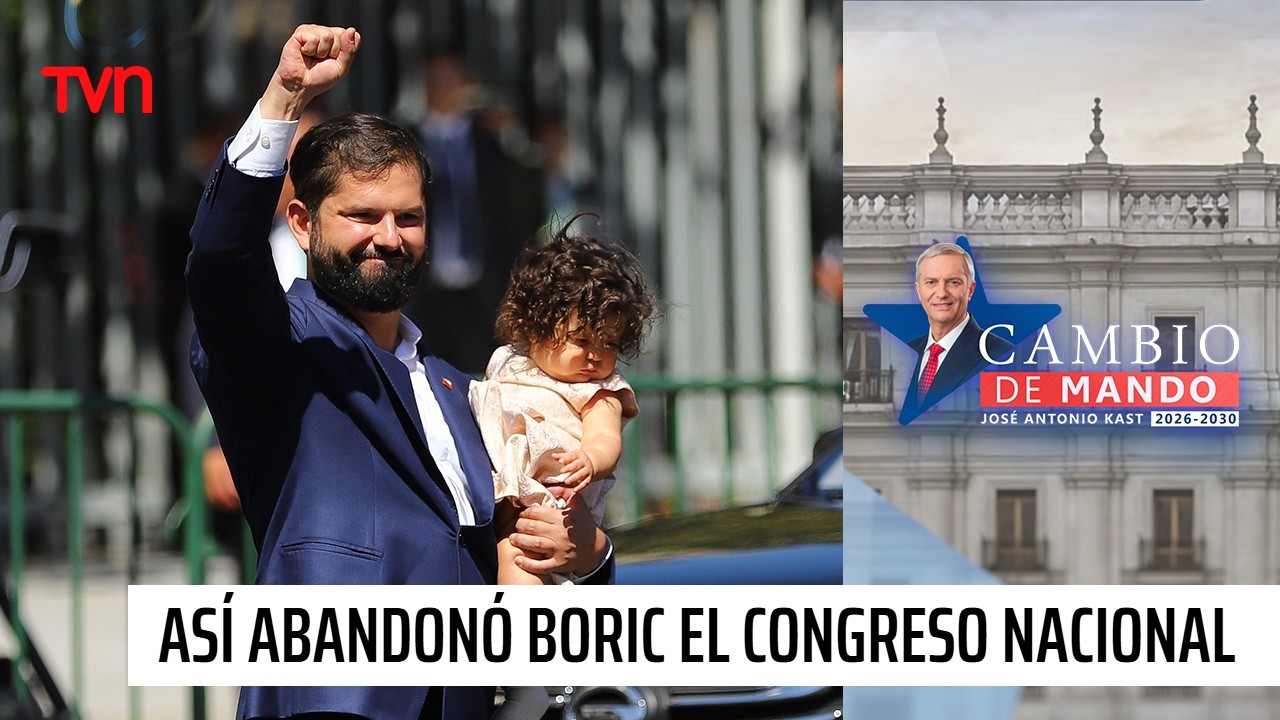 El ciudadano Boric: Así abandonó el ex presidente el Congreso Nacional durante el cambio de mando