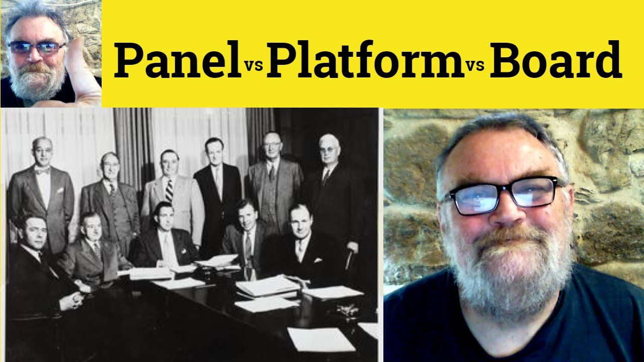 😎 Panel vs Platform vs Board - Panel Meaning - Platform Defined - Board Definition Panel or Platform