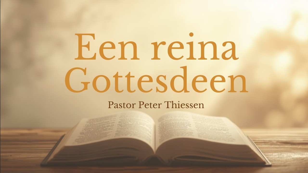Een reina gottesdeenst - Paster Peter Thiessen