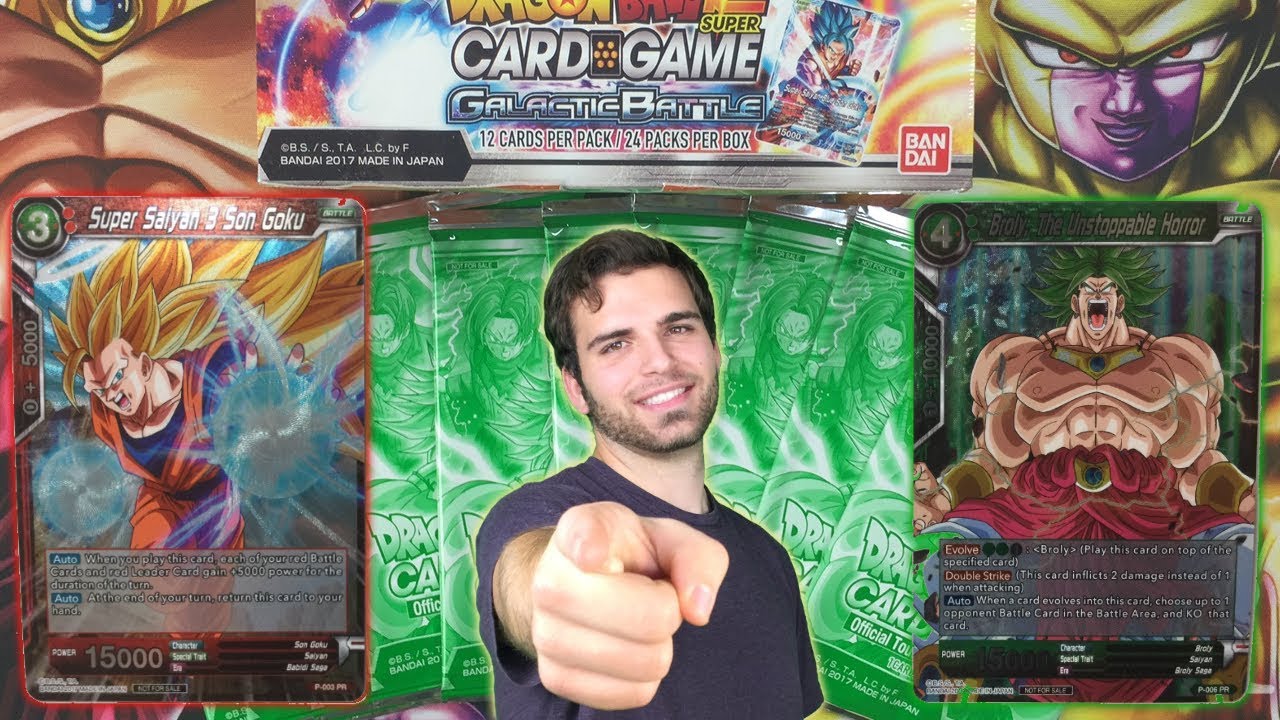 Открытие турнирного набора GODLY Dragon Ball Super Card Game и коробки Galactic Battle!