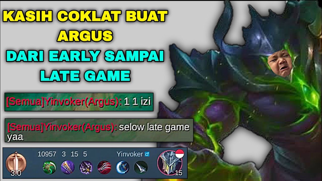 LOCK ARGUS SOK KERAS, BANYAK BACOT UJUNG-UJUNGNYA COKLAT - MOBILE LEGENDS