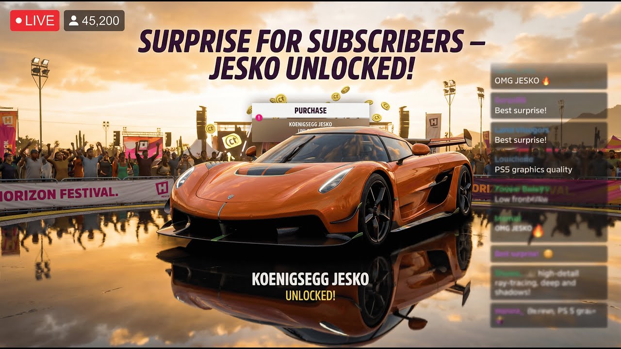 FORZA HORIZON 5 LIVE 🔥 Insane Hypercar Races | Jesko Domination | RespawnUnknown