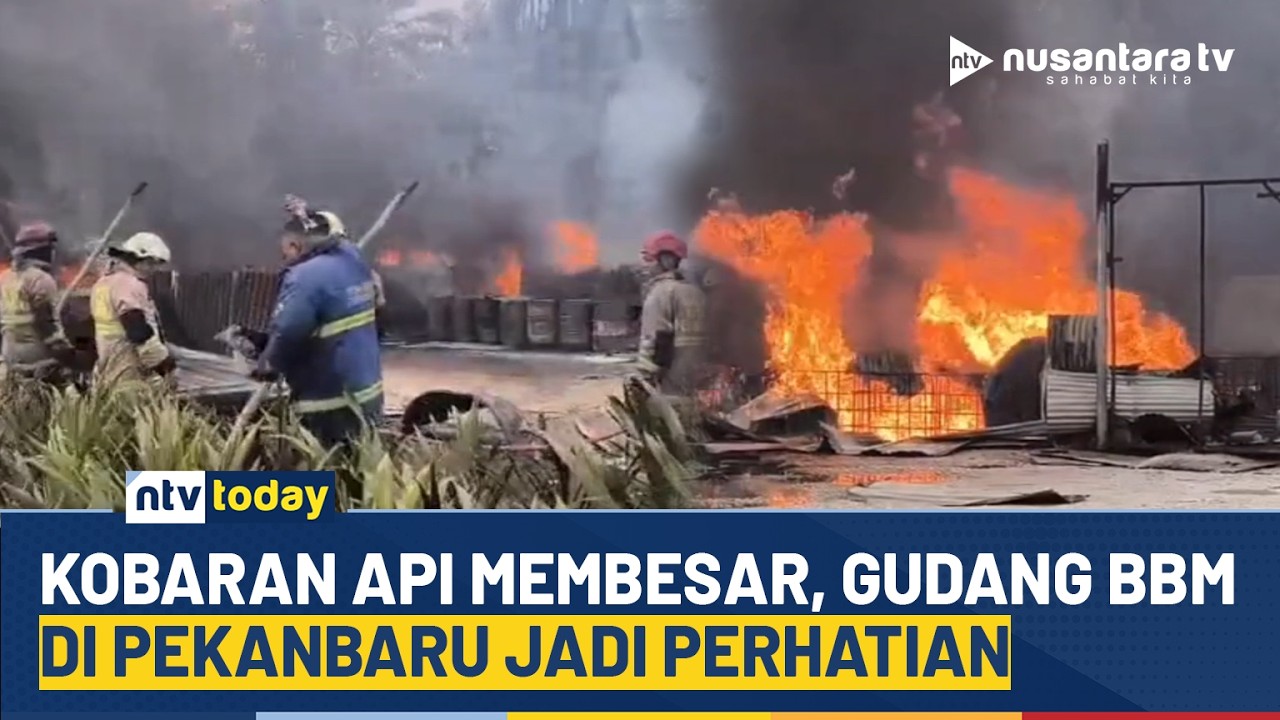 Diduga Gudang Penimbunan Solar, Kebakaran Hebat Terjadi di Pekanbaru | NTV TODAY