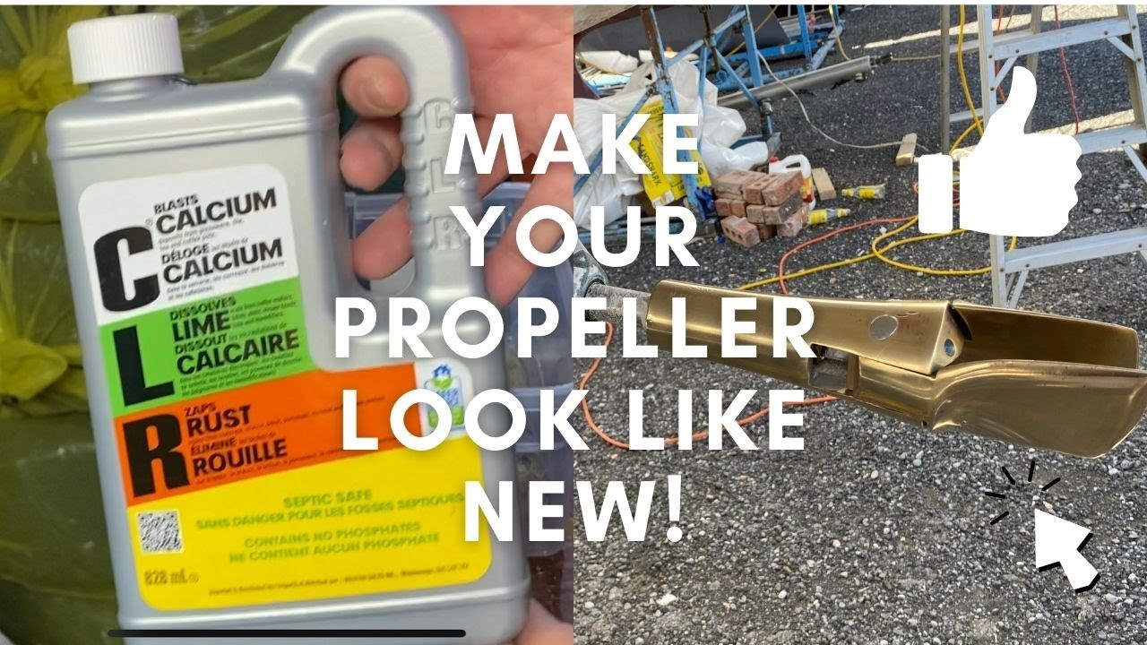 WILL CLR MAKE YOUR PROPELLER LOOK LIKE NEW? Plus  how to remove a Gori two blade folding prop