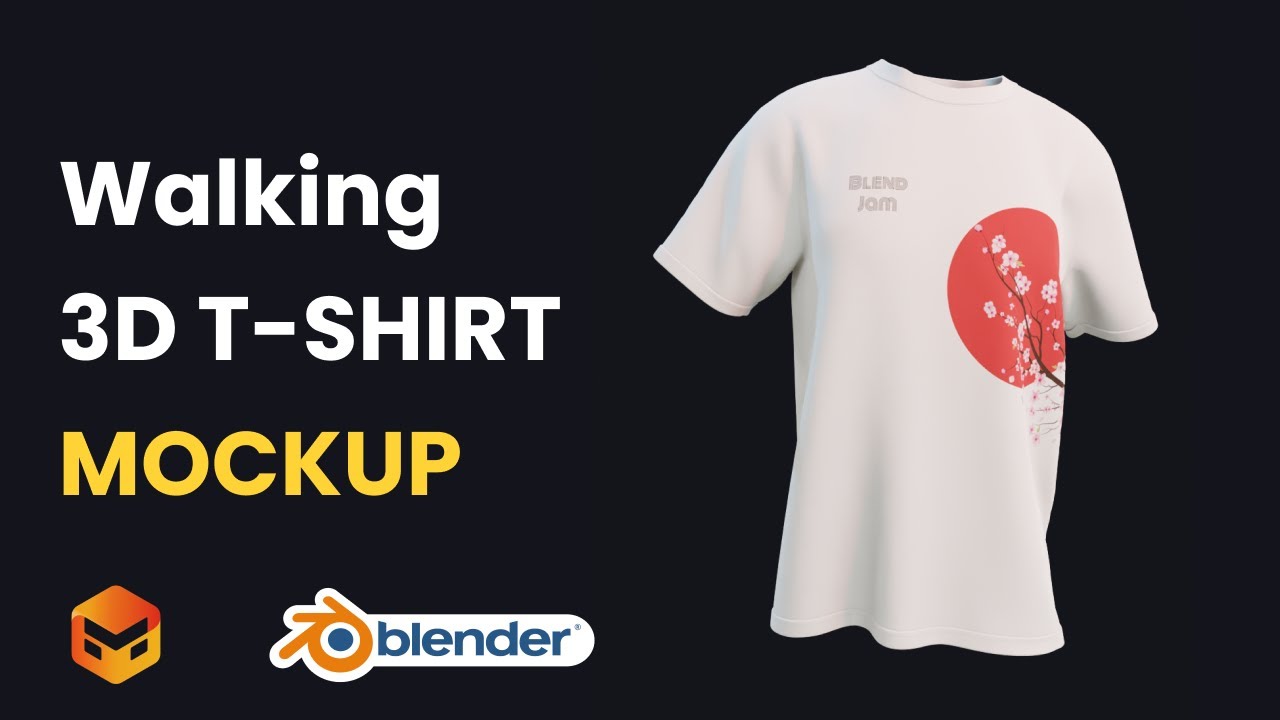 3D T-Shirt Mockup Tutorial [Blender and Marvelous Designer]