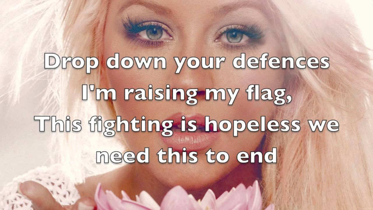 Christina Aguilera - Cease Fire Lyrics (Full)