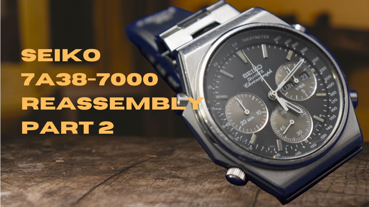 Restoration of a vintage Seiko Quartz Chronograph 7a38-7000 - PART 2