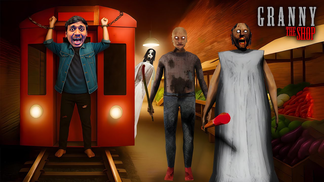 TRAIN ESCAPE IN GRANNY THE SHOP | GRANNY