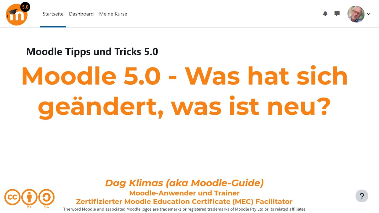 Moodle 5.0 -  Was hat sich geändert, was ist neu?