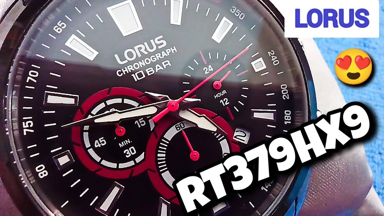 Reloj Lorus Cronógrafo RT379HX9 sumergible 100m con corazón de Seiko a un precio irresistible