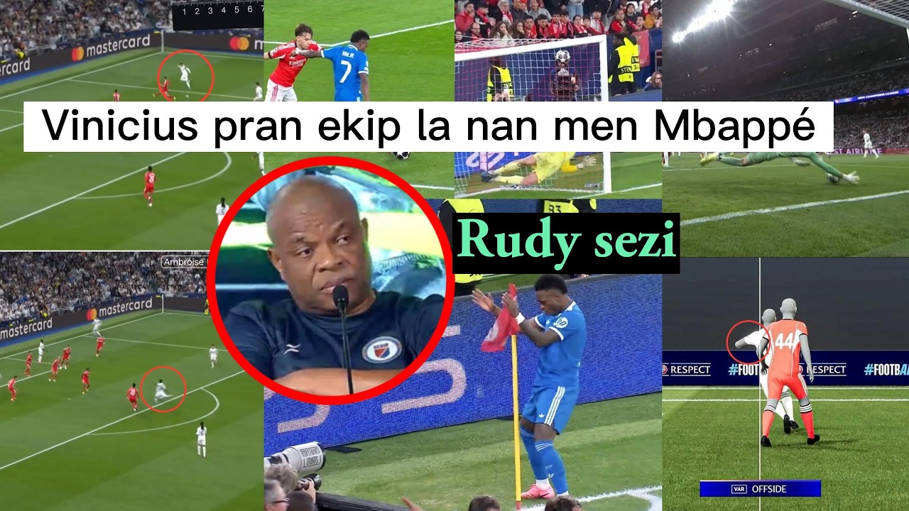 BOOM! Vinicius pran ekip la nan men Mbappé , Vinicius fè Rudy sezi , Vinicius ap make goals sou goal