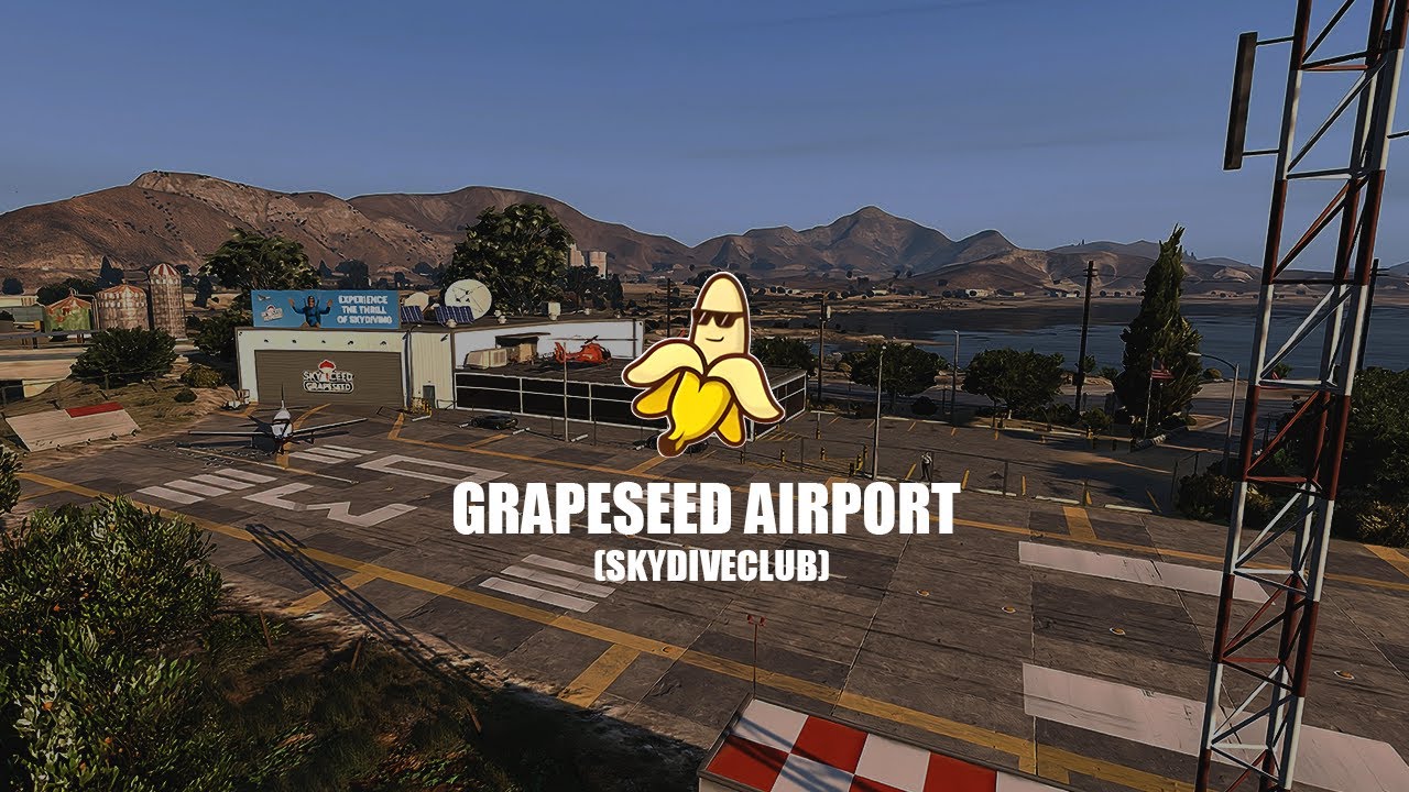 Grapeseed Airport 🪂 (Skydiveclub) - [FiveM MLO, MAP - GTA V Interior]