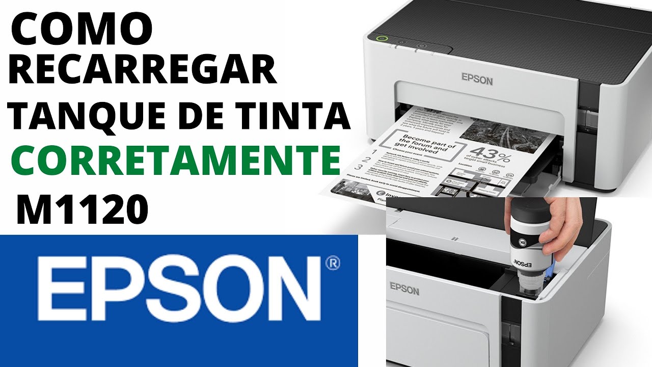🖨COMO REPOR TINTA IMPRESSORA EPSON M1120