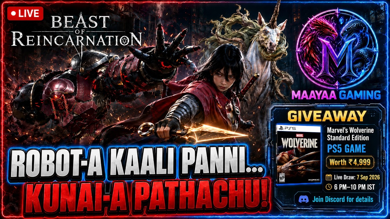 Beast Of Reincarnation: Emma Vs Killer Robot, Kunai Mass! Tamil Live | RTX 5080