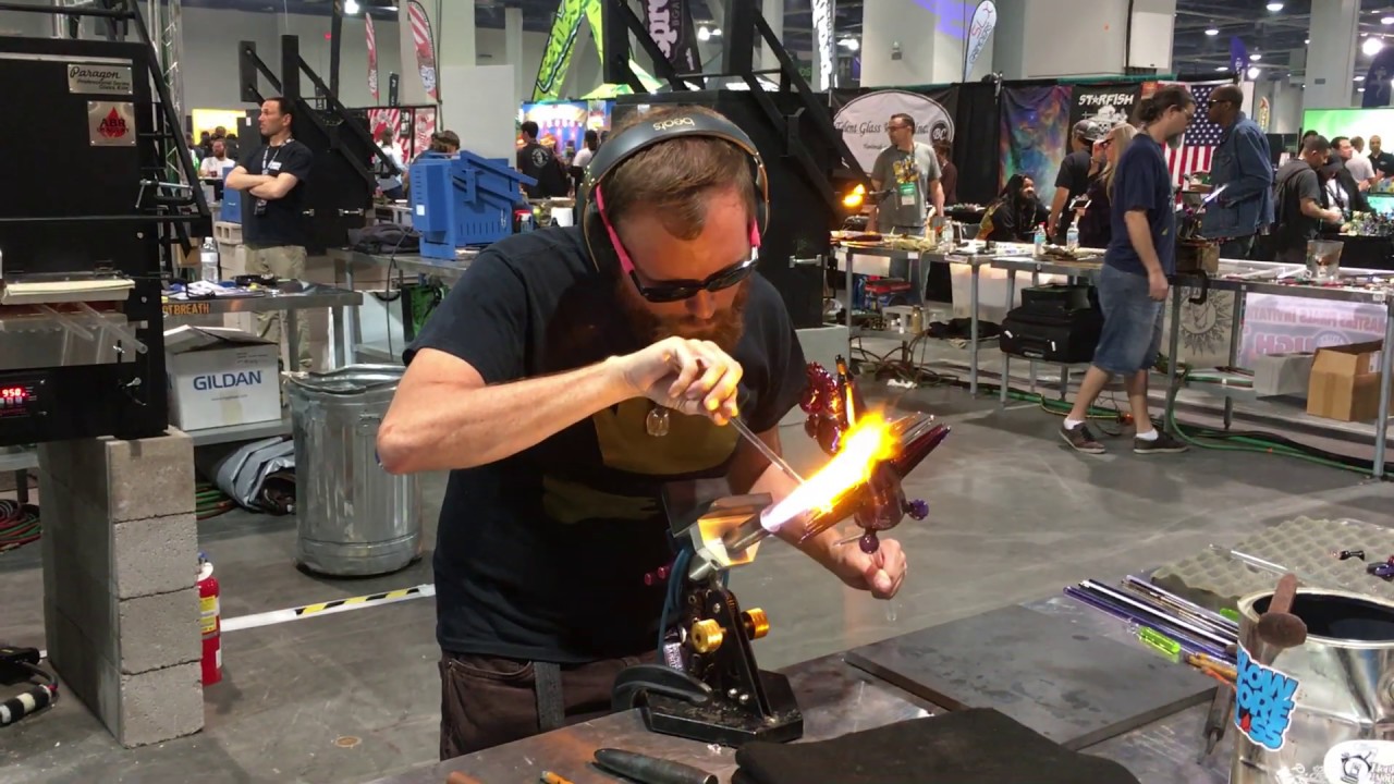 Top Glass Blowers At Champs Trade Show in Las Vegas 2/28/19