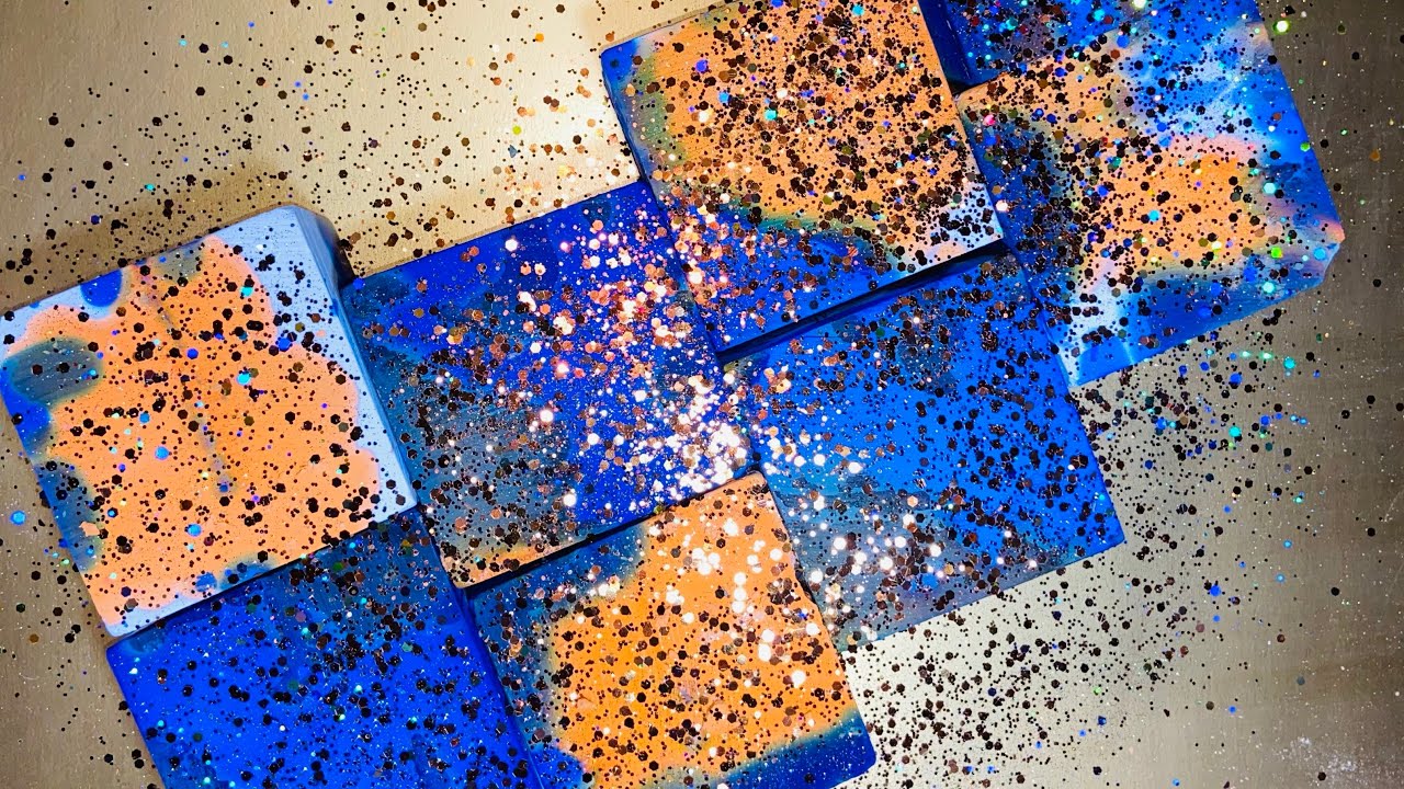 Splash dyed chalk