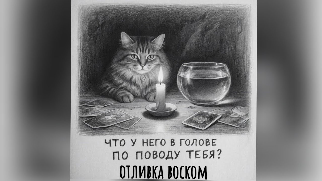 💞💞💞 ЧТО У МУЖЧИНЫ В ГОЛОВЕ ПО ПОВОДУ ТЕБЯ? ОТЛИВКА НА ВОСКЕ