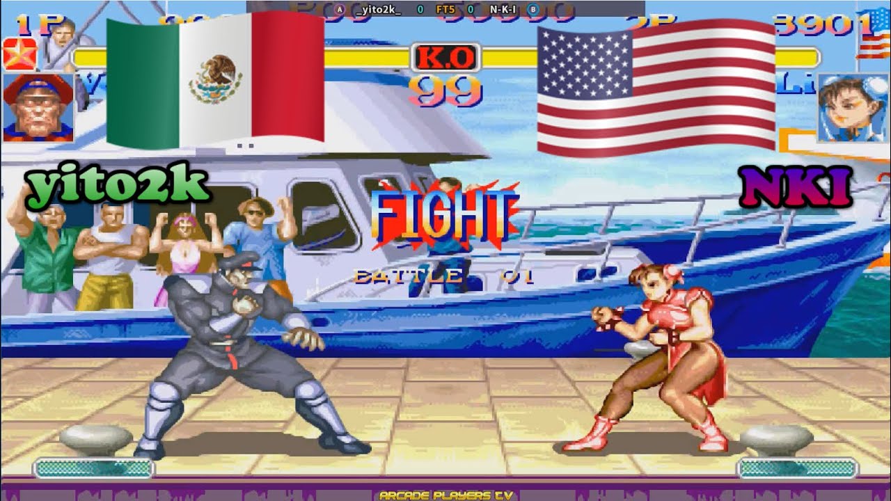 #fightcade   Super Street Fighter 2 Turbo ➤ yito2k (Mexico) vs NKI (Usa) スーパーストリートファイターII X