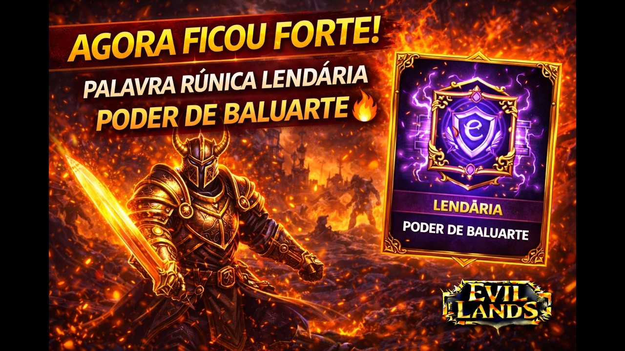 Agora Ficou Forte! Palavra Rúnica Lendária Poder de Baluarte 🔥