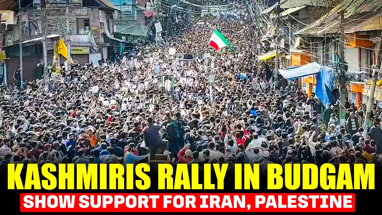 Thousands March in Budgam, Kashmir, in Solidarity with Palestine and Iran on Quds Day |J&K | India