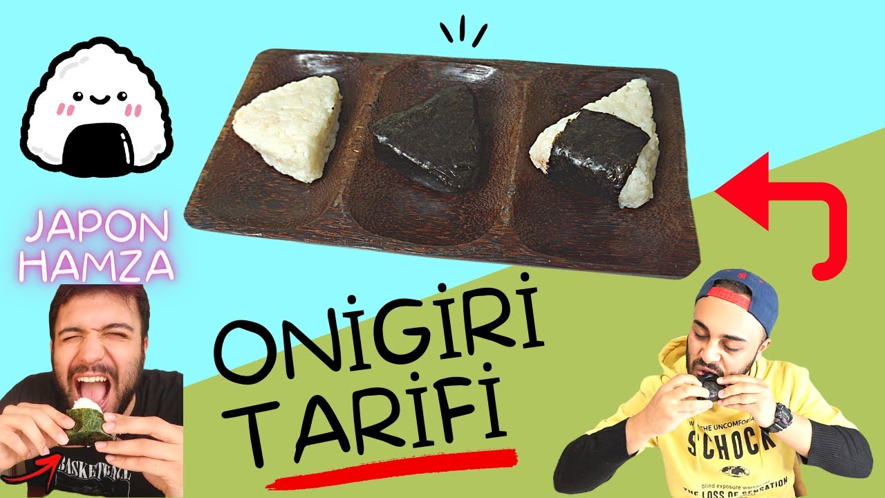 JAPON HAMZA'NIN EN SEVDİĞİ YEMEK OLAN ONİGİRİ'NİN TARİFİNİ VERDİM! 🍙