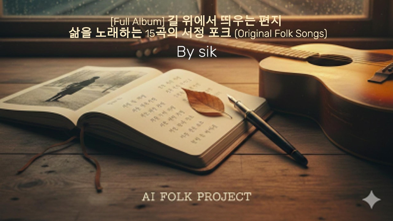 [Full Album] 길 위에서 띄우는 편지 - 삶을 노래하는 15곡의 서정 포크 (Original Folk Songs)