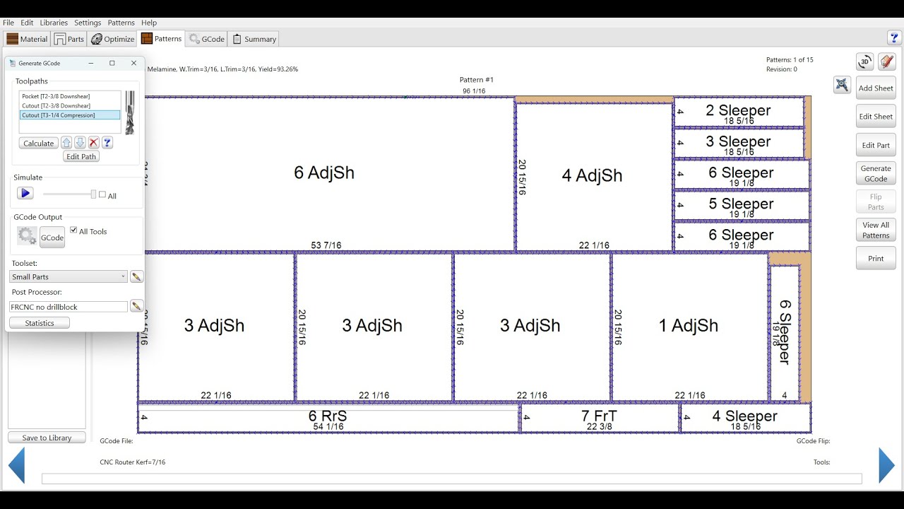 Editing Toolpath Strategies in Mozaik for Better Small Part Hold-Down
