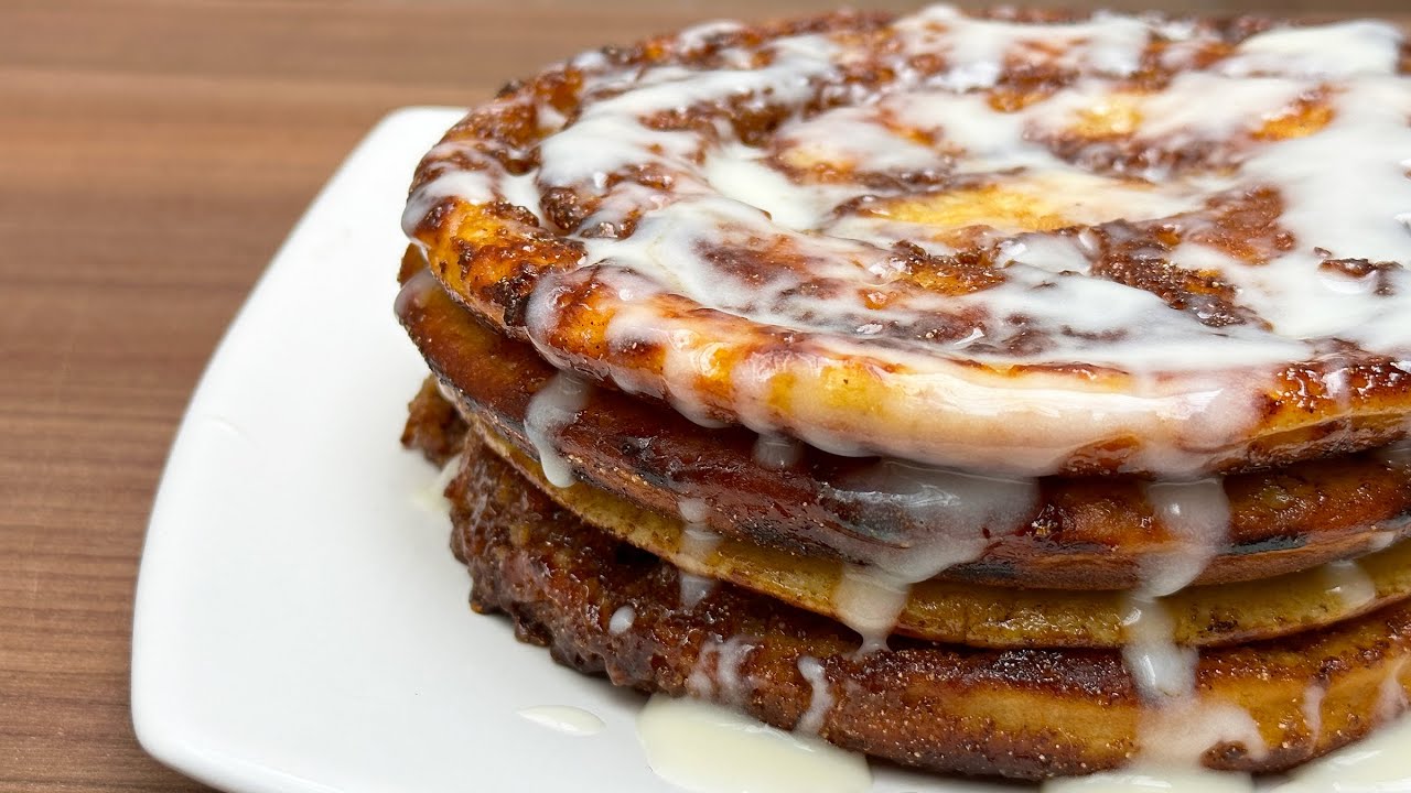 Pancakes de Cinnamon Rolls