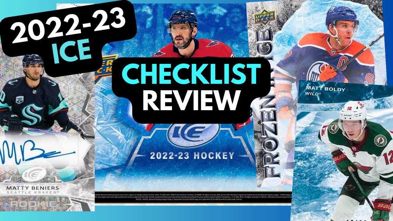 2022-23 Upper Deck ICE Hockey (Checklist Review) #hockeycards #hockeyboxbreaks #hockey #hockeycanada