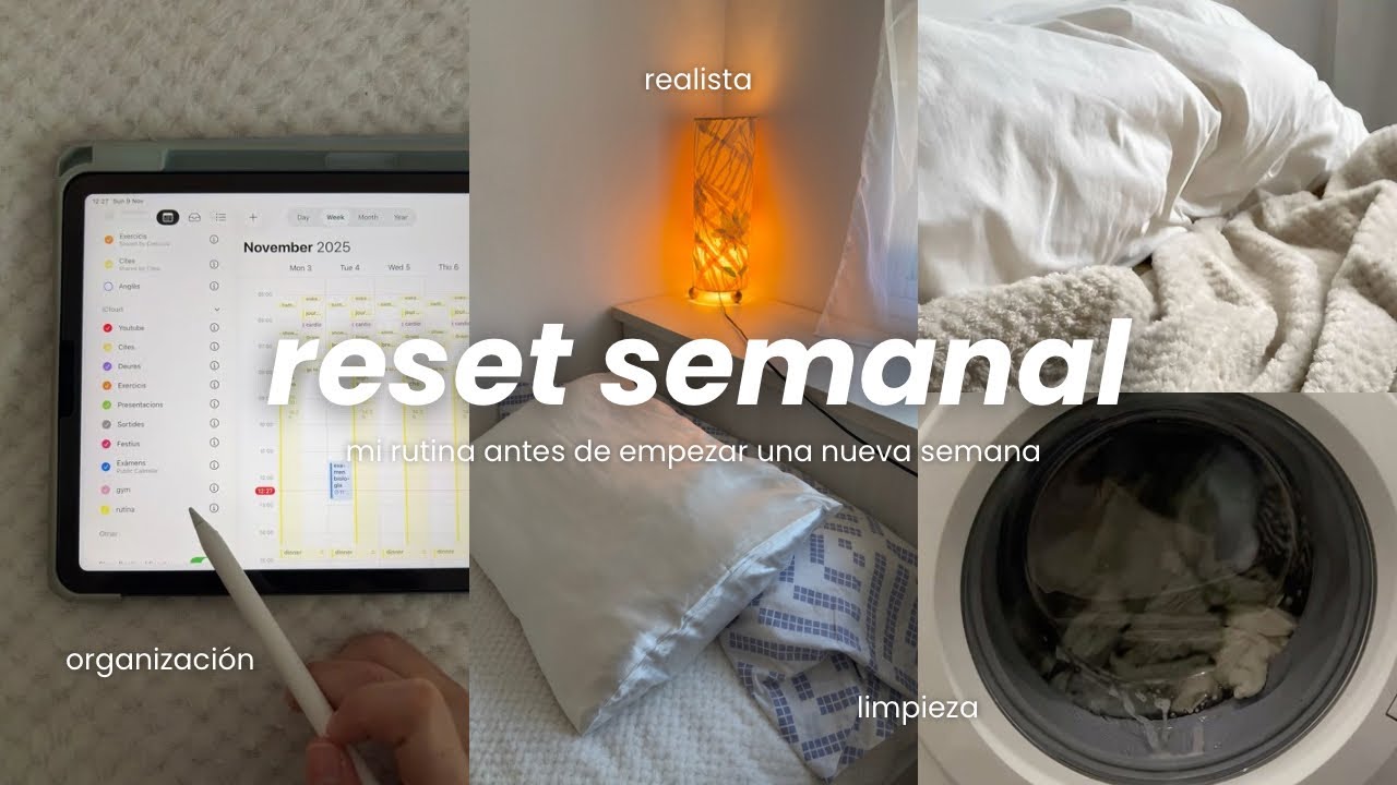 reset semanal | organizando el nuevo mes, limpieza, lavadoras…