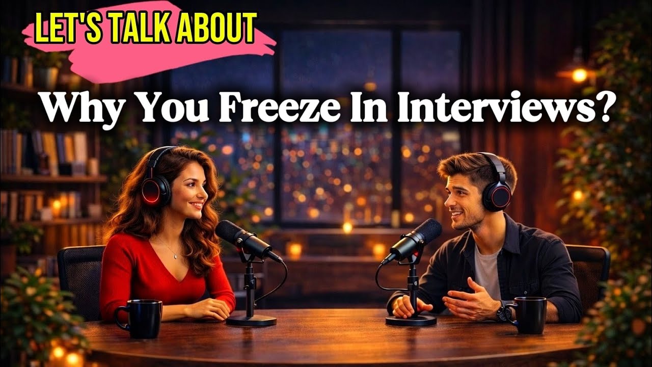 Why You Freeze in Job Interviews |  How to Speak Naturally in English